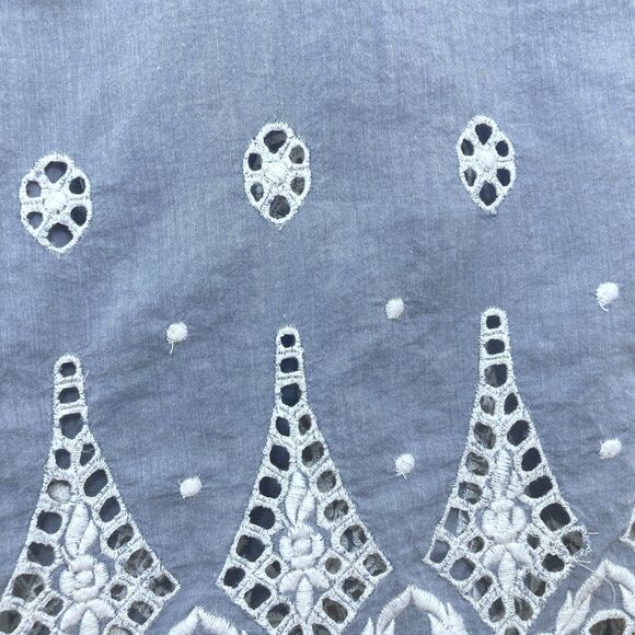 Joie Josepe Halter Top Size S Chambray Embroidered - Picture 9 of 12
